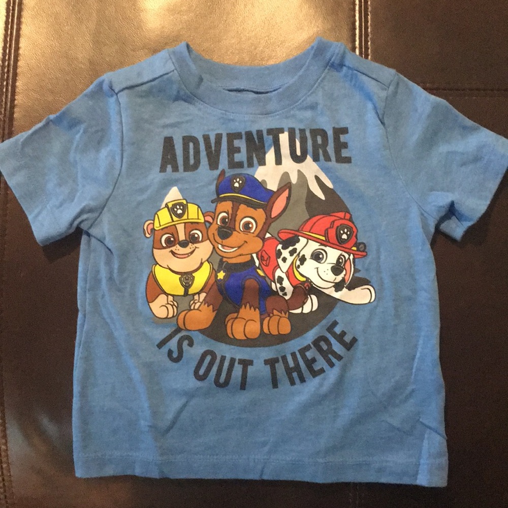 Paw patrol blue t shirt size 12-18 months